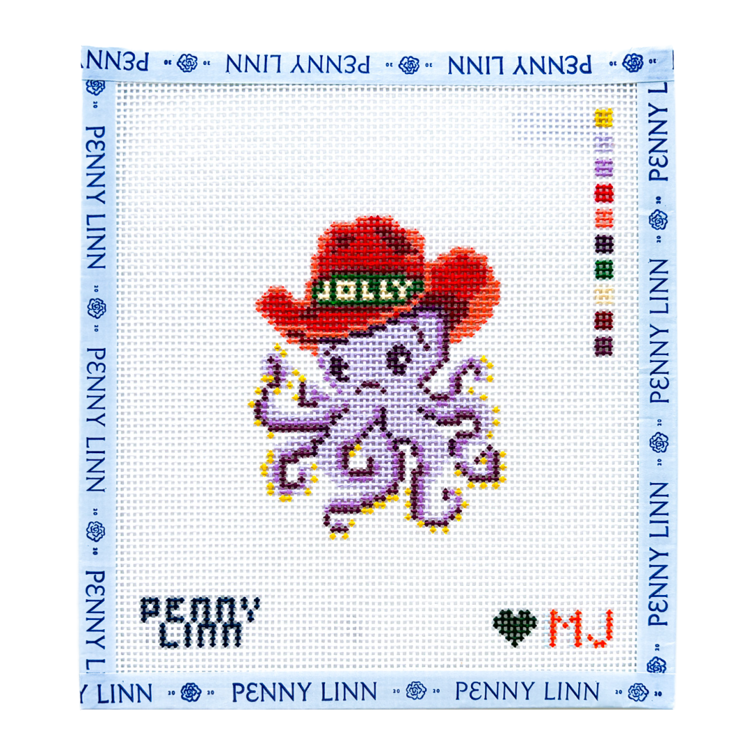 Coastal Cowgirl Christmas Octopus