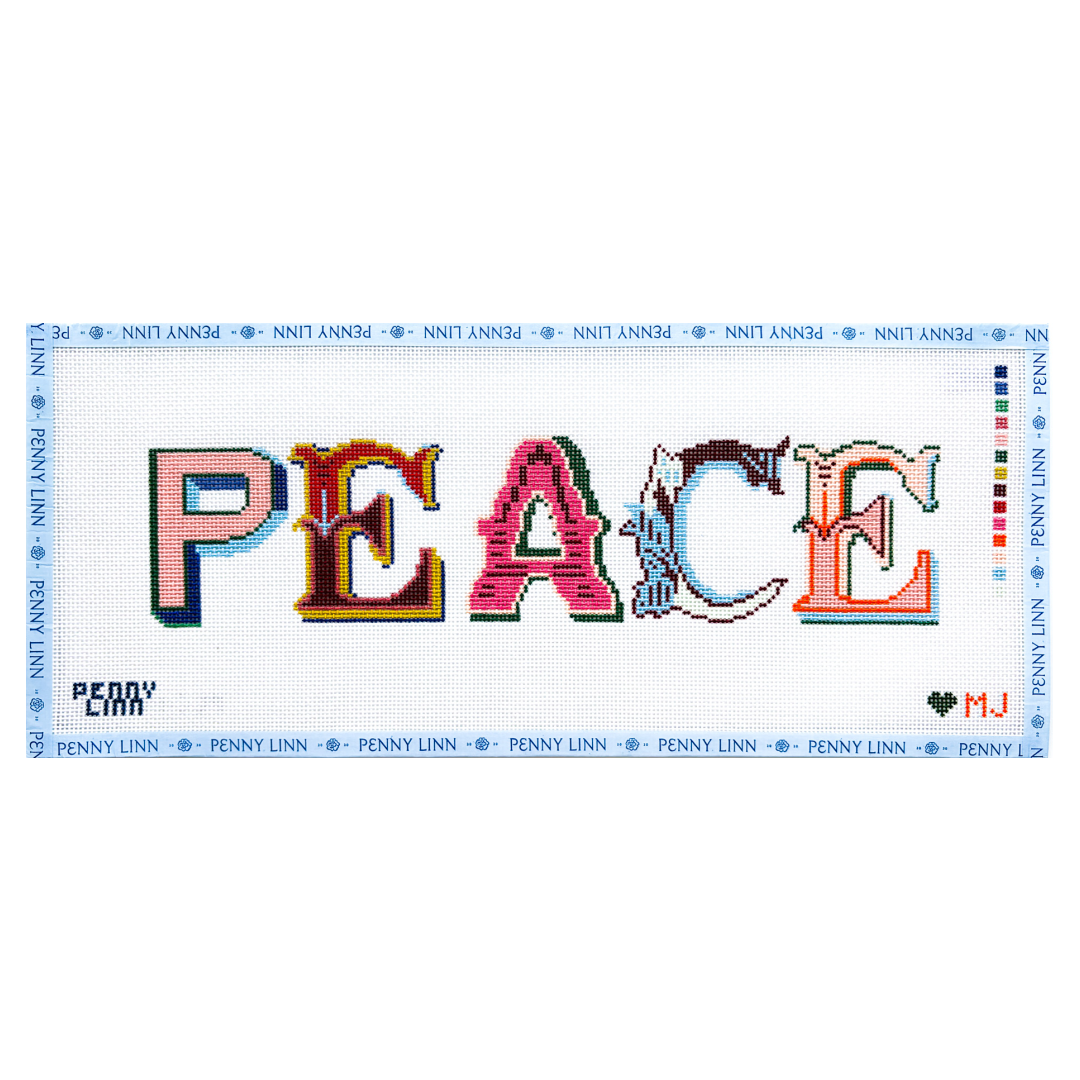 PEACE - Circus Letters Pillow