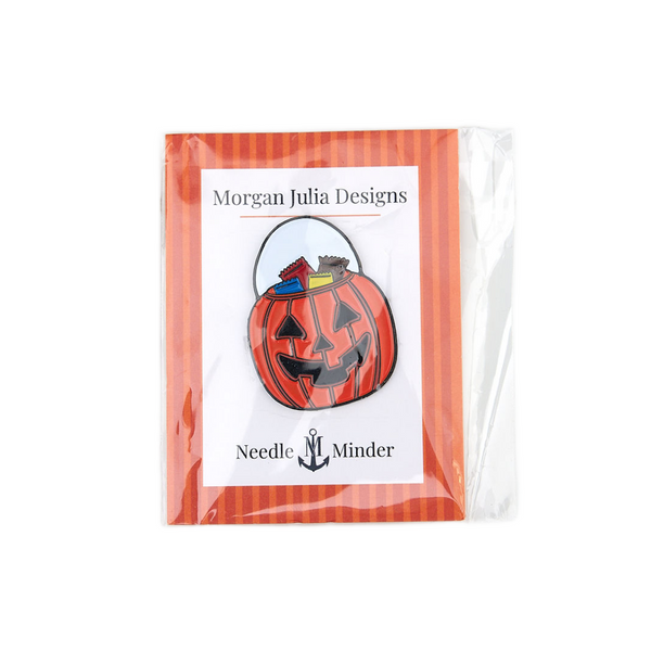 Halloween Pumpkin Basket Needleminder