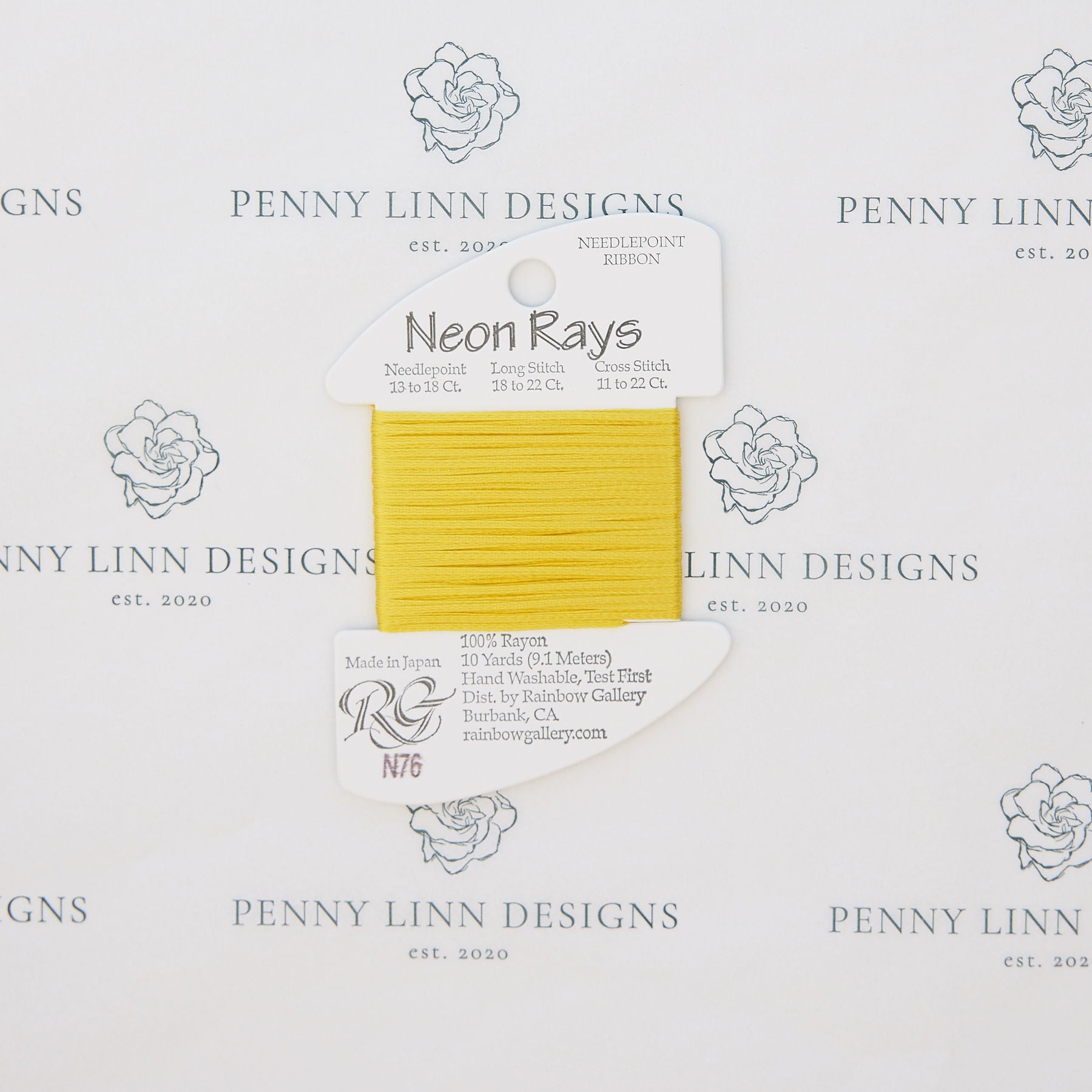 rainbow gallery neon rays+ thread needlepoint – Penny Linn