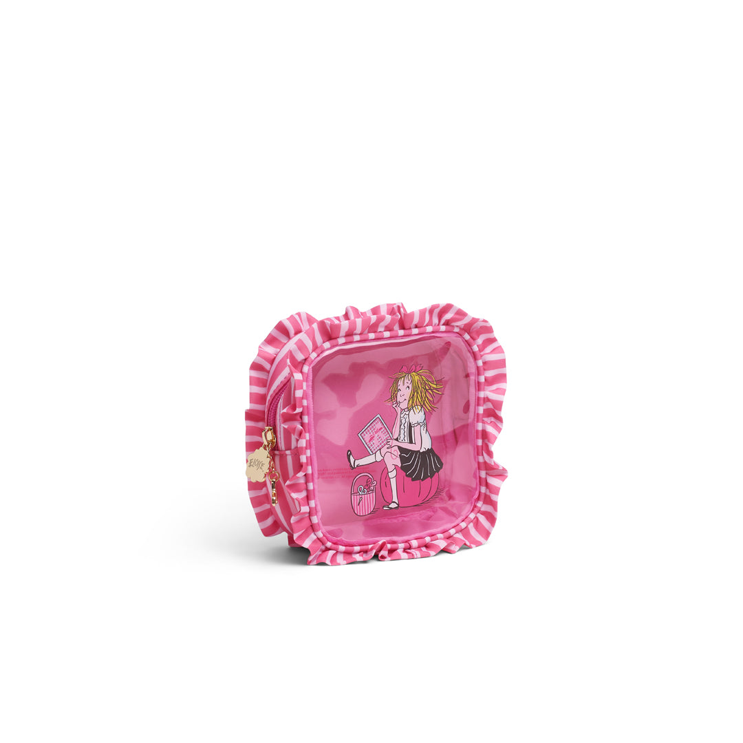 Eloise Stitching Small Ruffle Pink PVC Bag