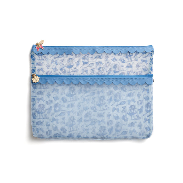 Eloise Toile Scallop Mesh Bag