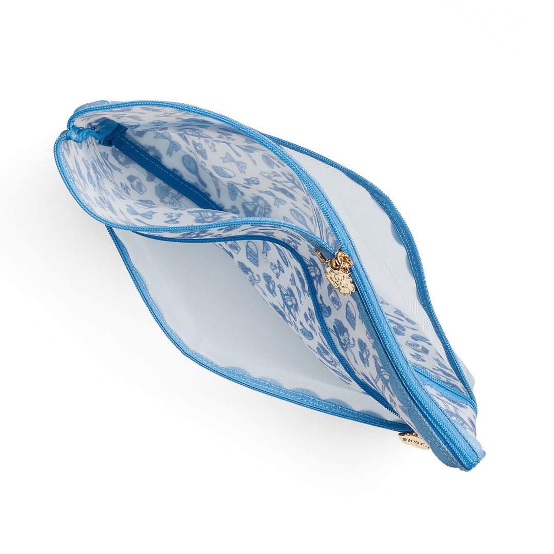 Eloise Toile Scallop Mesh Bag