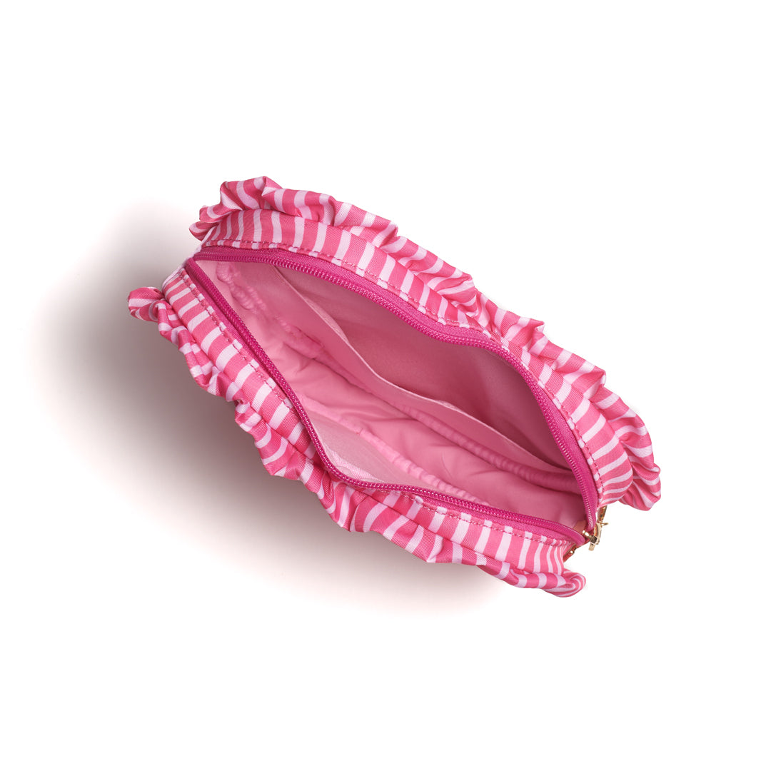 Eloise Stripes Heart Ruffle Bag