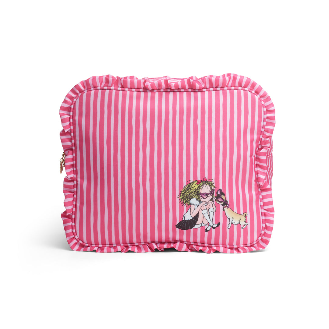 Eloise & Weenie Large Ruffle Nylon Bag