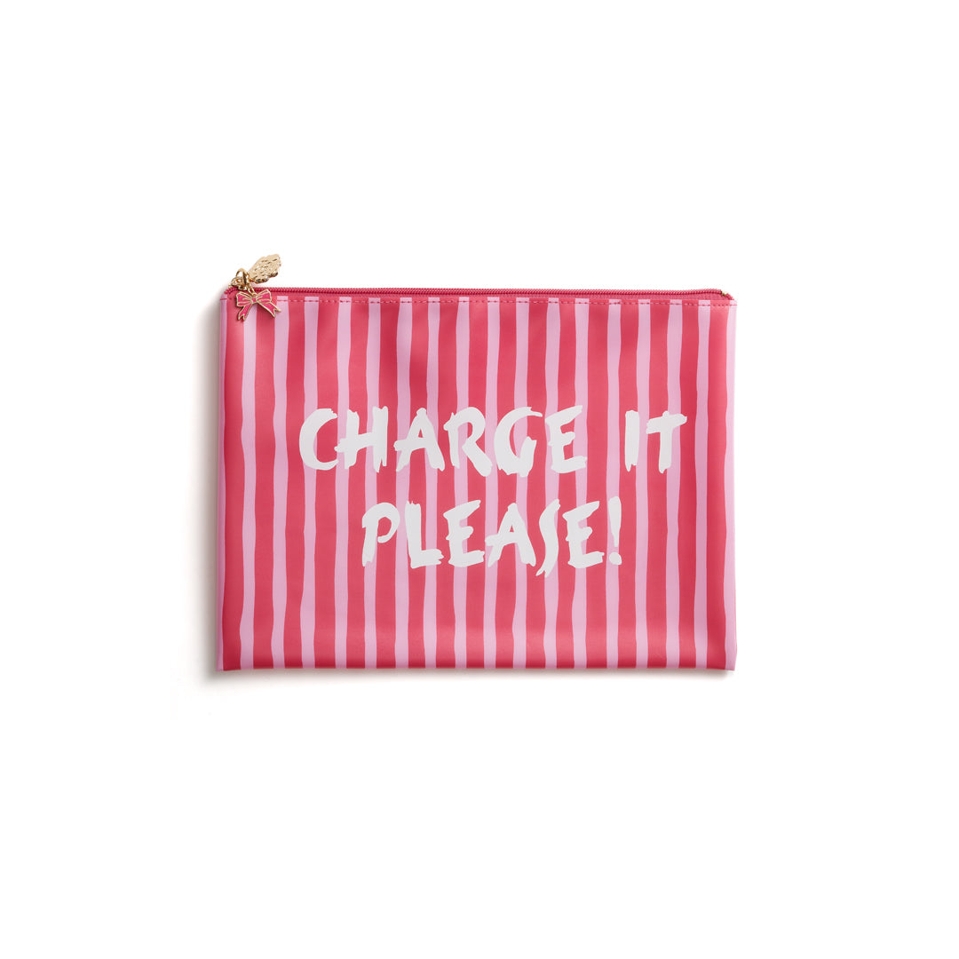 Charge it Please Opaque PVC Project Bag