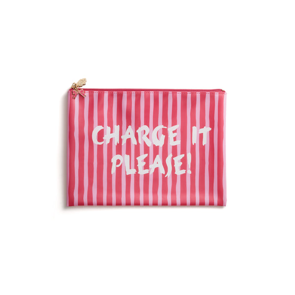 Charge it Please Opaque PVC Project Bag