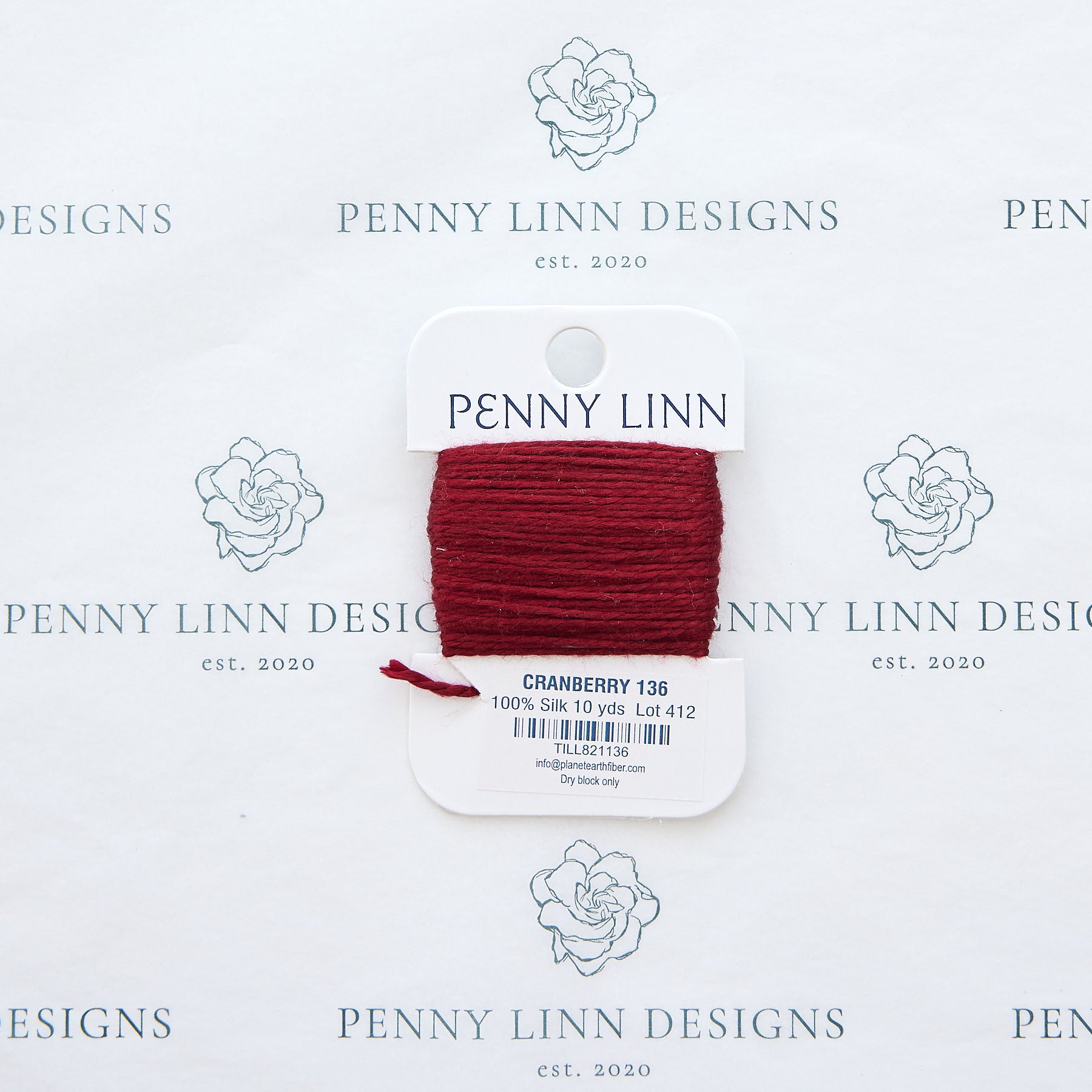 Planet Earth Silk Card - 136 Cranberry
