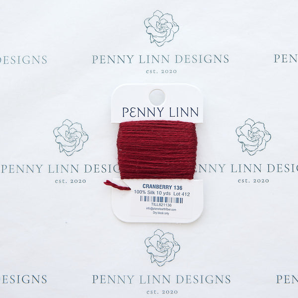 Planet Earth Silk Card - 136 Cranberry