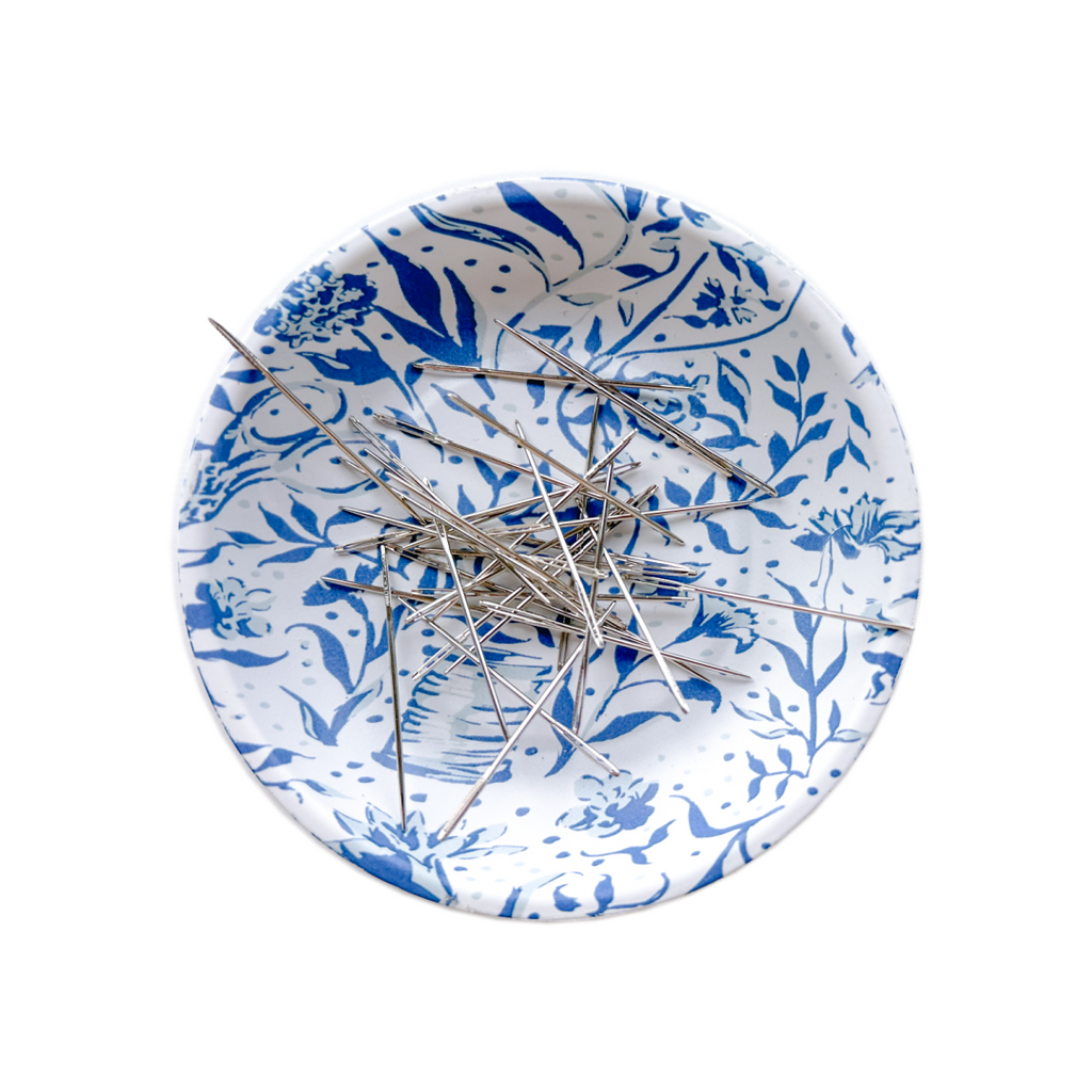 Blue Needlepoint Print Magnetic Ort Bowl – Penny Linn