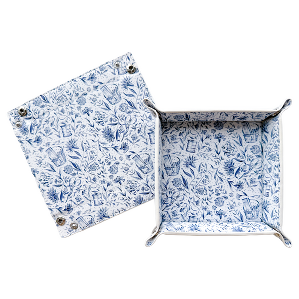 Needlepoint Print Valet Tray