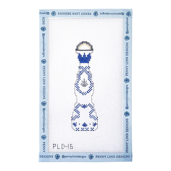 Blue & White Tequila Bottle – Penny Linn
