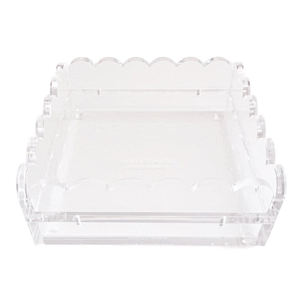 Scallop Acrylic Tray 5" Square
