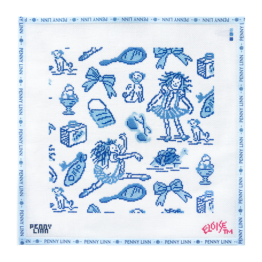 Eloise Blue & White Toile