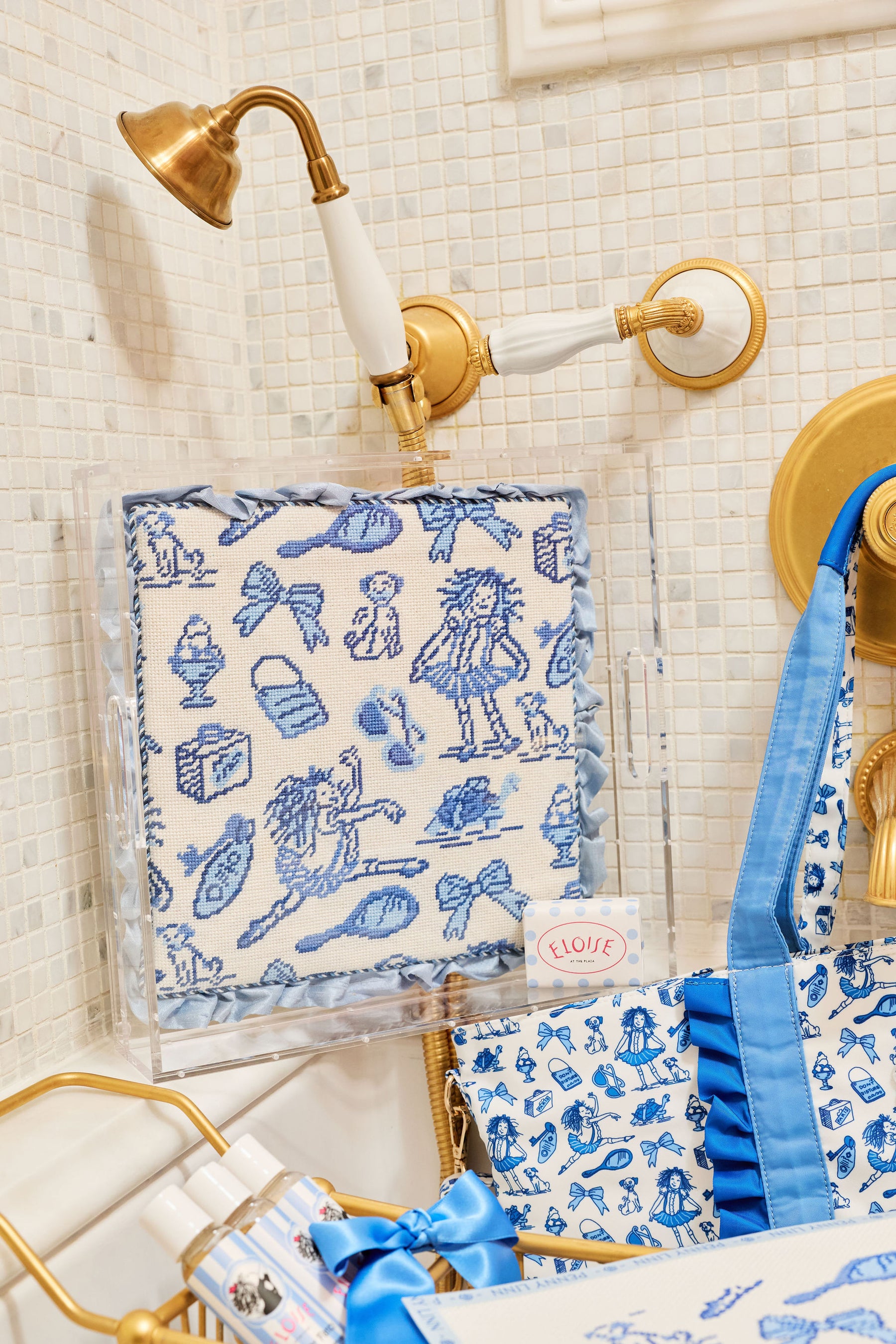 Eloise Blue & White Toile