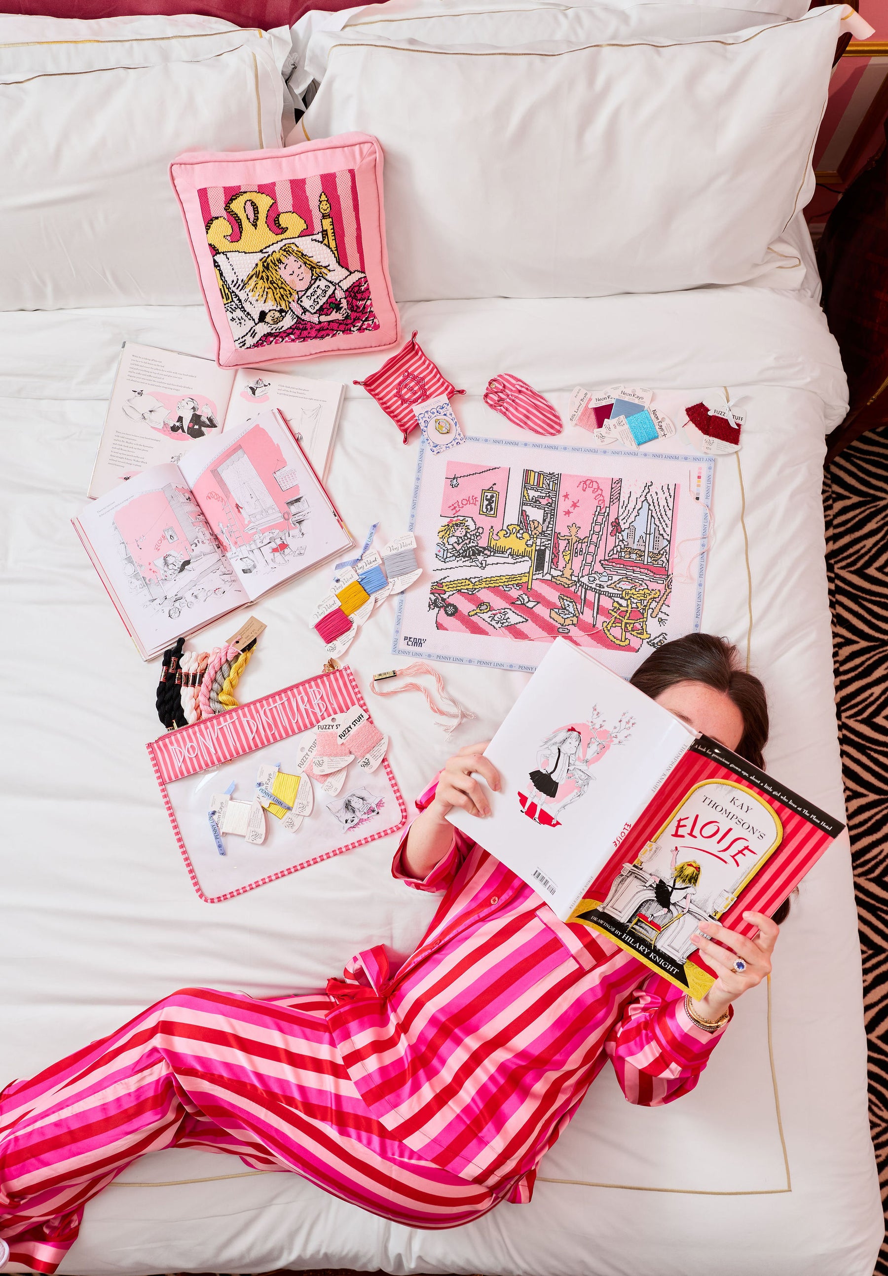 Don't Disturb Leather Project Bag