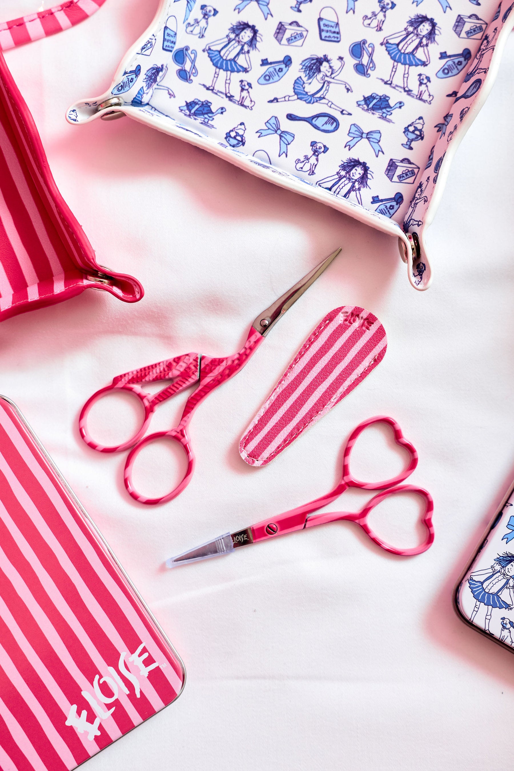 Eloise Stripe Leather Scissor Case