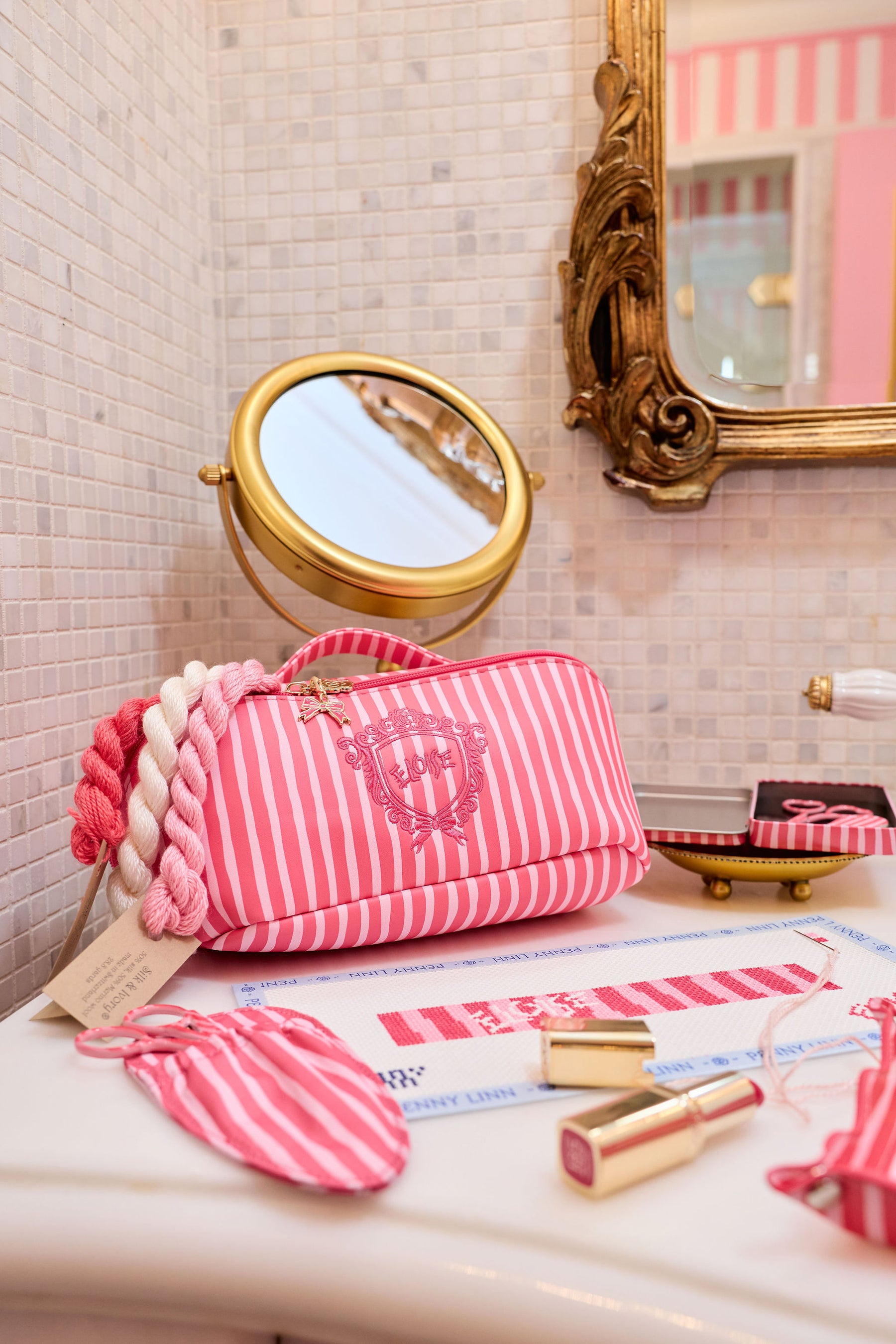 Eloise Stripe Thread Storage Bag