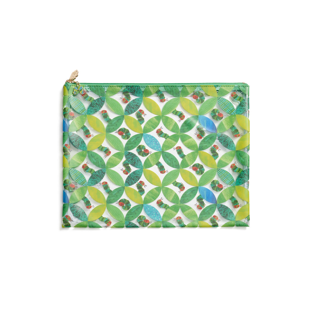 Circle Leaf Caterpillar PVC Project Bag