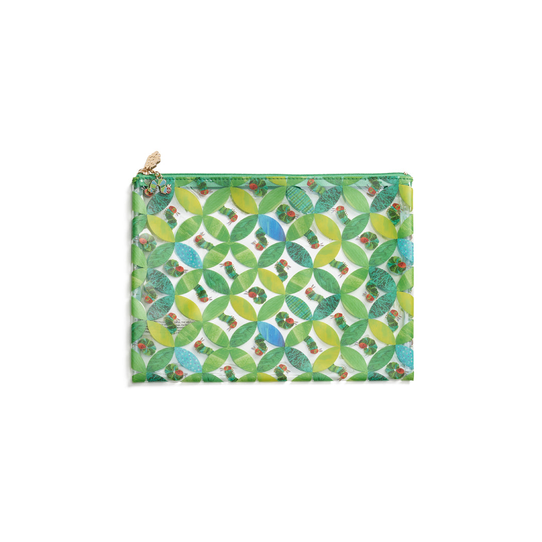 Circle Leaf Caterpillar PVC Project Bag