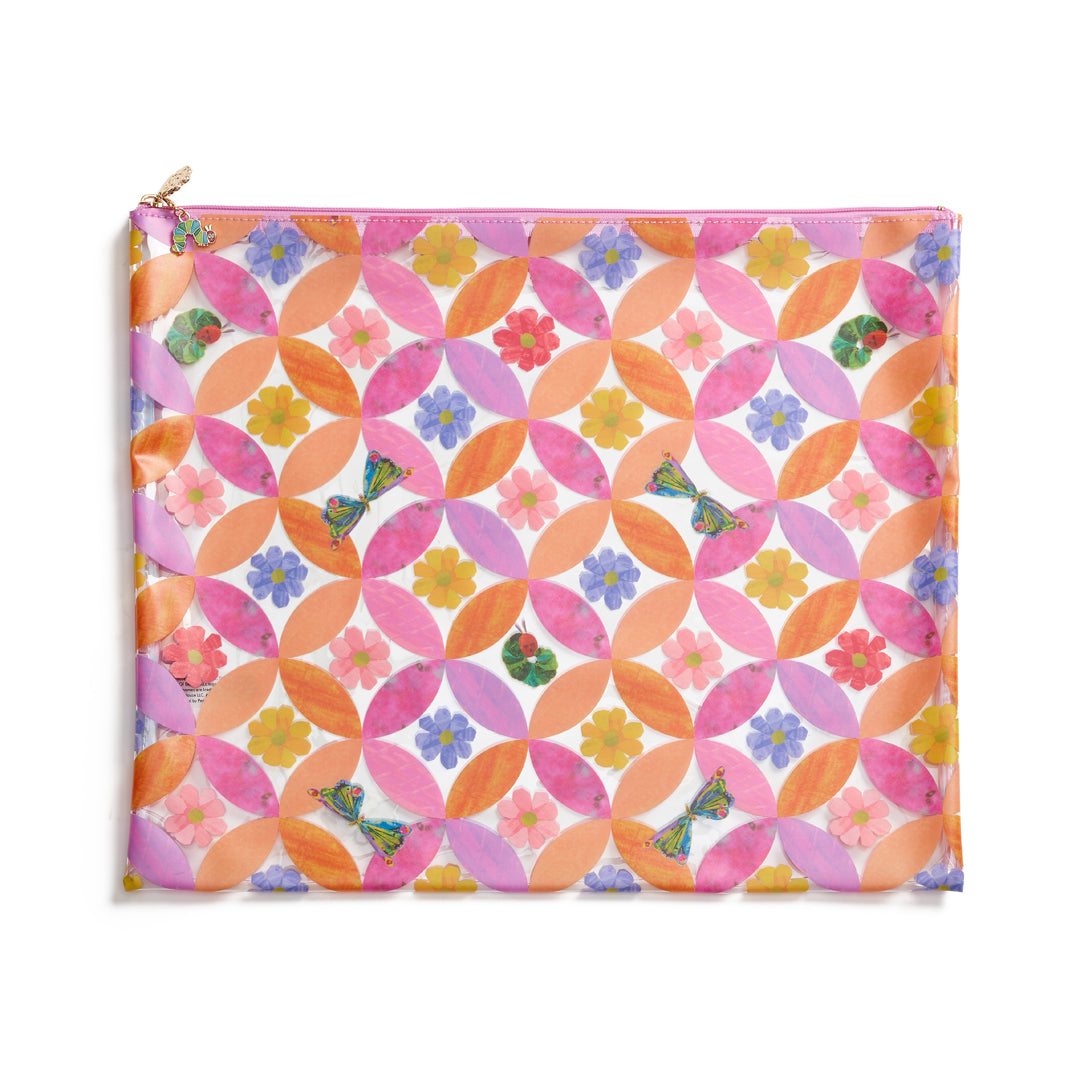 Circle Leaf Flower/Butterfly PVC Project Bag