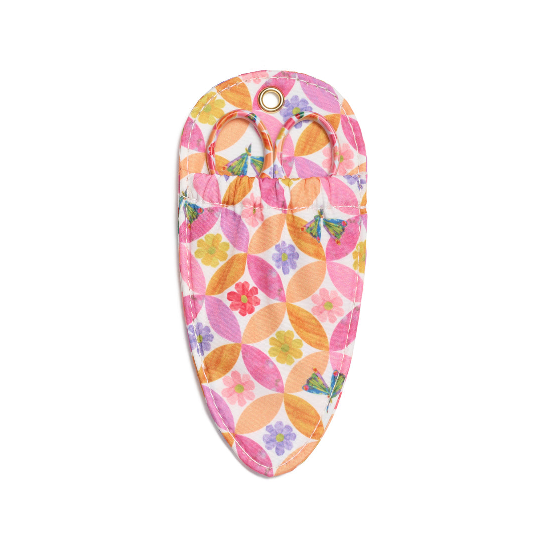Circle Leaf Flower/Butterfly Fabric Scissor Case