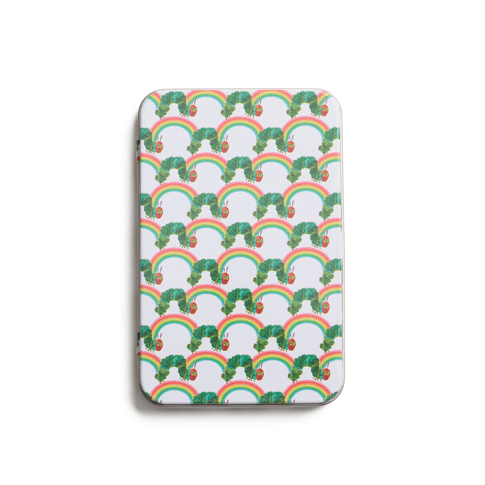 Rainbow Caterpillar Magnet Tin