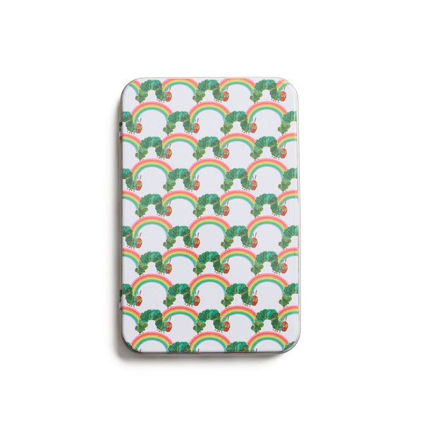 Rainbow Caterpillar Magnet Tin