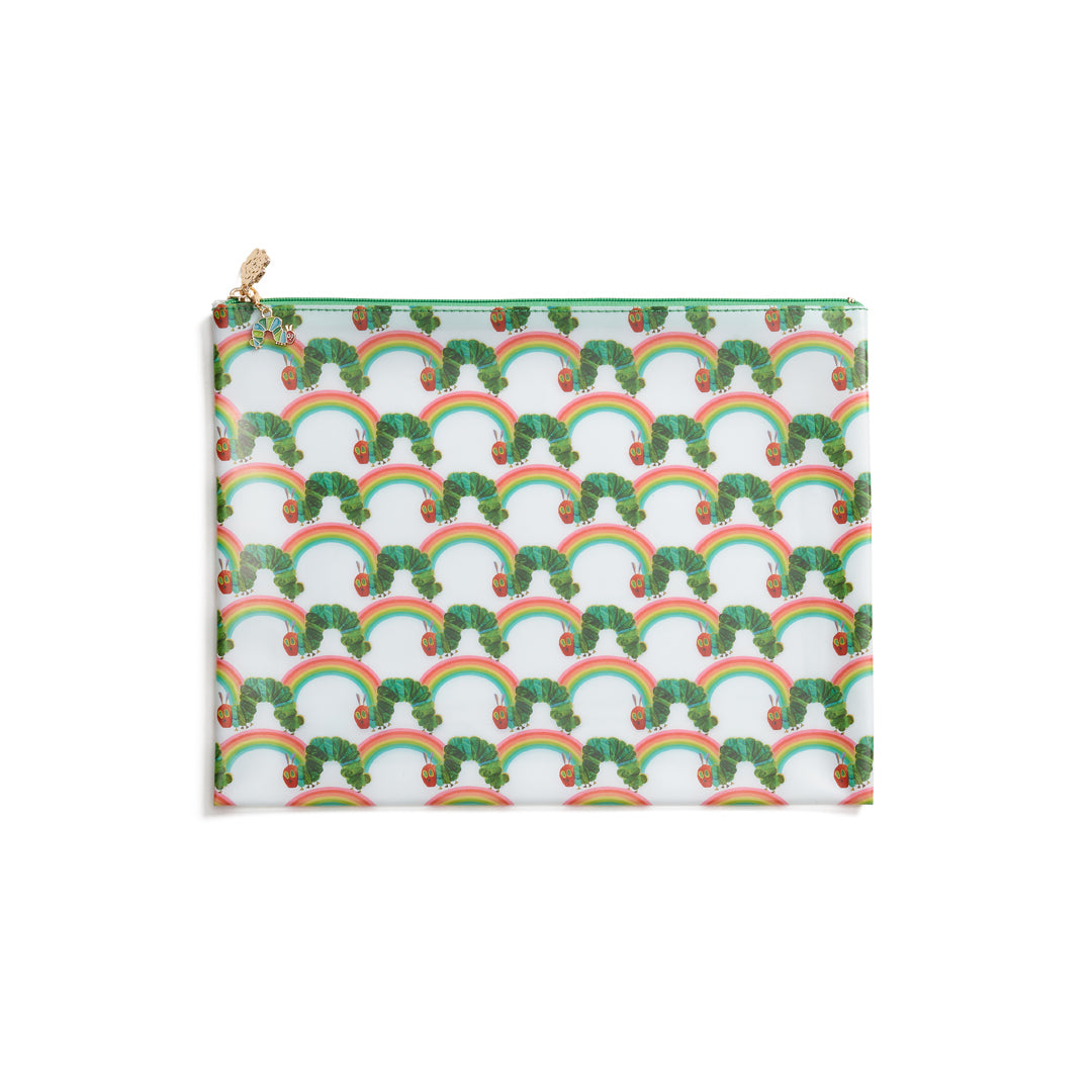 Rainbow Caterpillar Opaque PVC Project Bag