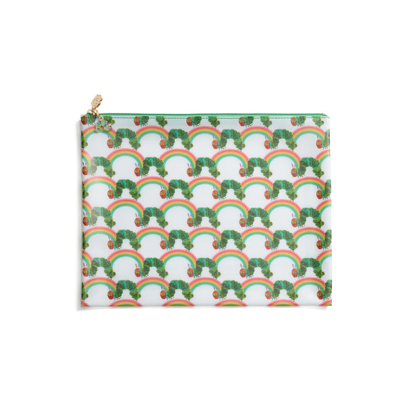 Rainbow Caterpillar Opaque PVC Project Bag