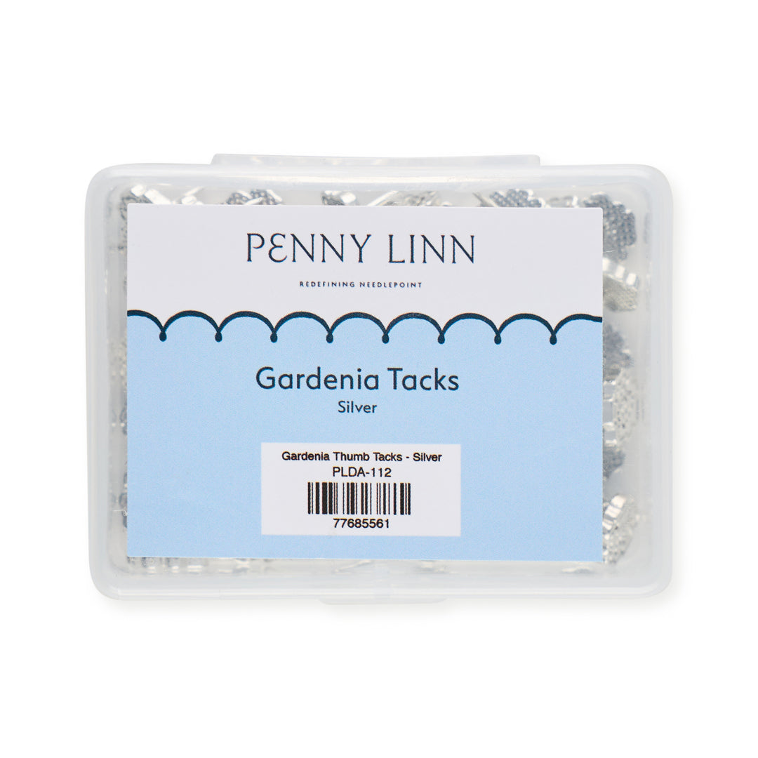 Gardenia Thumb Tacks - Silver