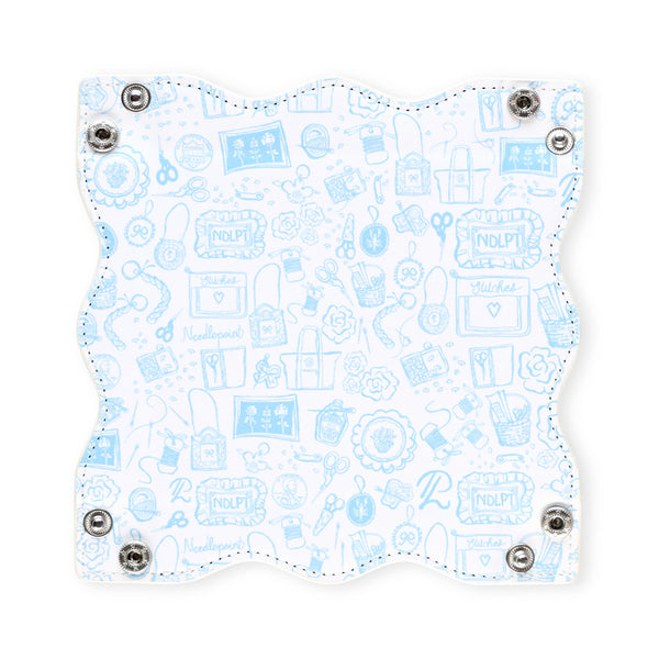 Joy Street Needlepoint Print Valet Tray