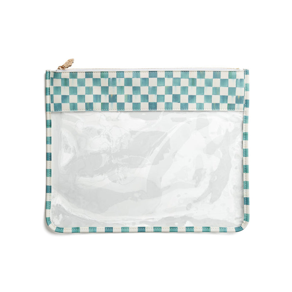 MacKenzie-Childs Print Leather Project Bag