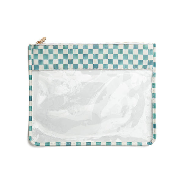 MacKenzie-Childs Print Leather Project Bag