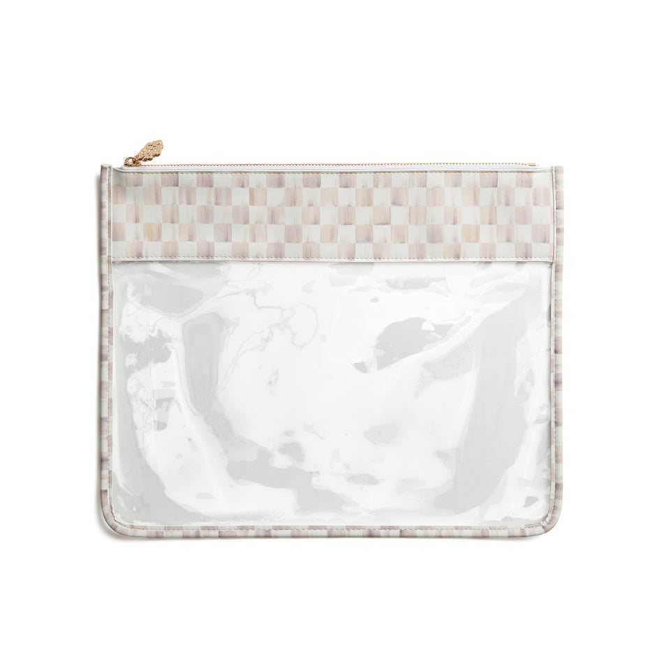 MacKenzie-Childs Print Leather Project Bag