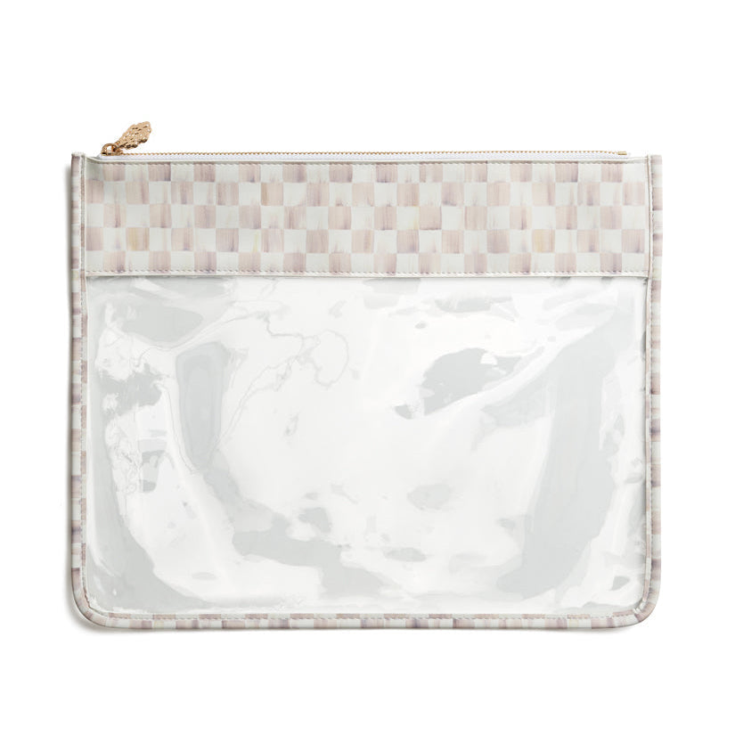 MacKenzie-Childs Print Leather Project Bag