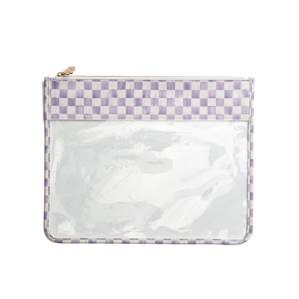 MacKenzie-Childs Print Leather Project Bag