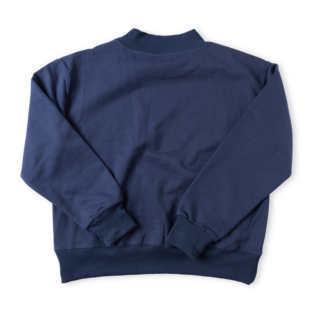 Penny Linn Mini Crest Mock Neck Pullover