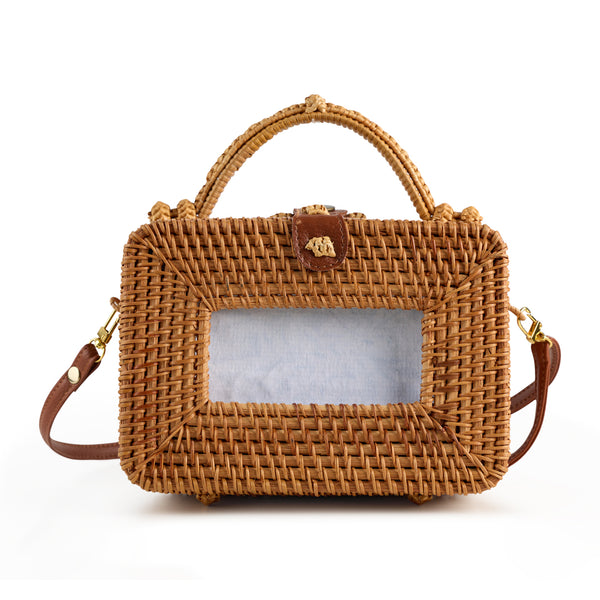 Natural 2x4 Rectangle Wicker Bag