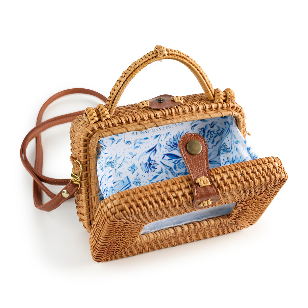 Natural 2x4 Rectangle Wicker Bag
