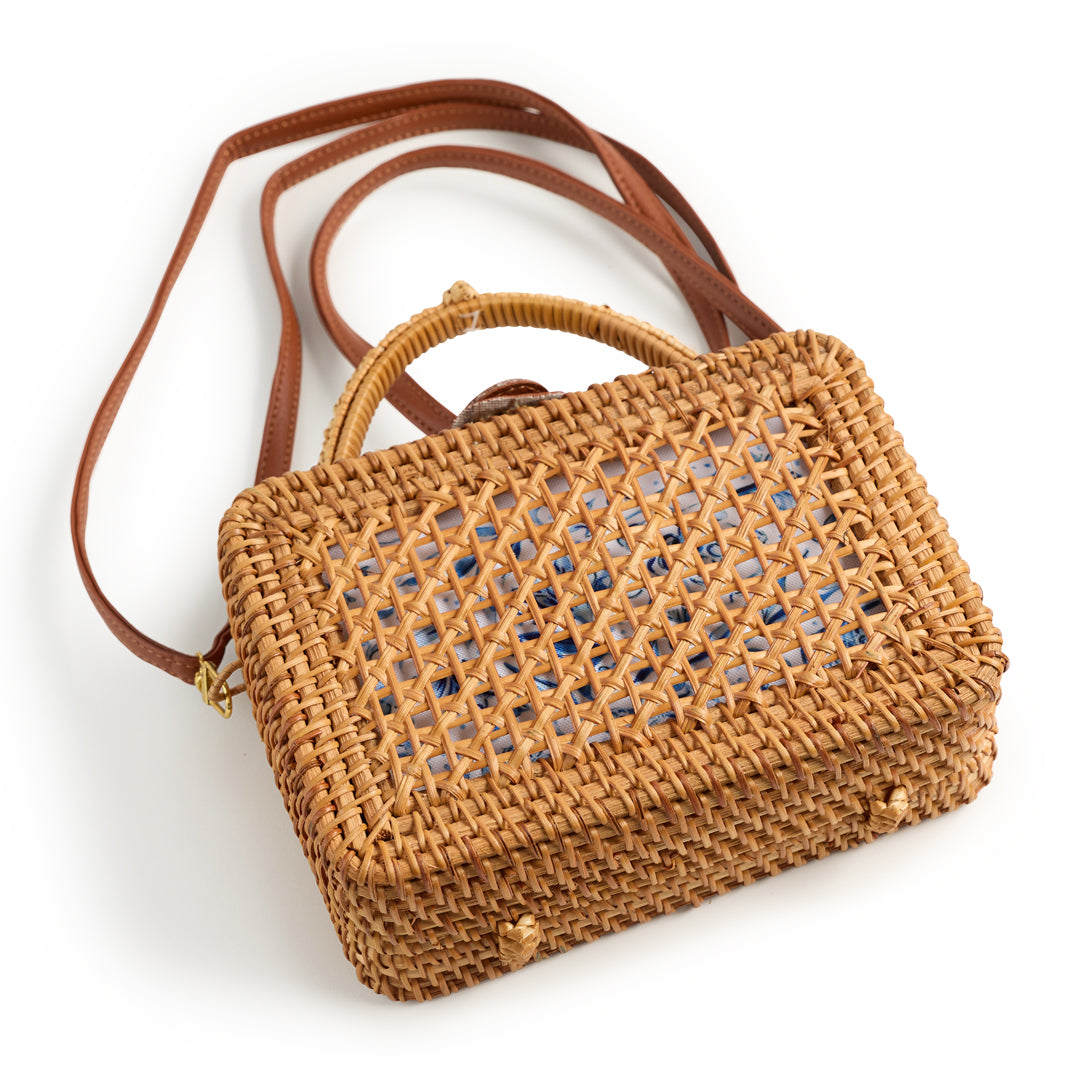 Natural 2x4 Rectangle Wicker Bag