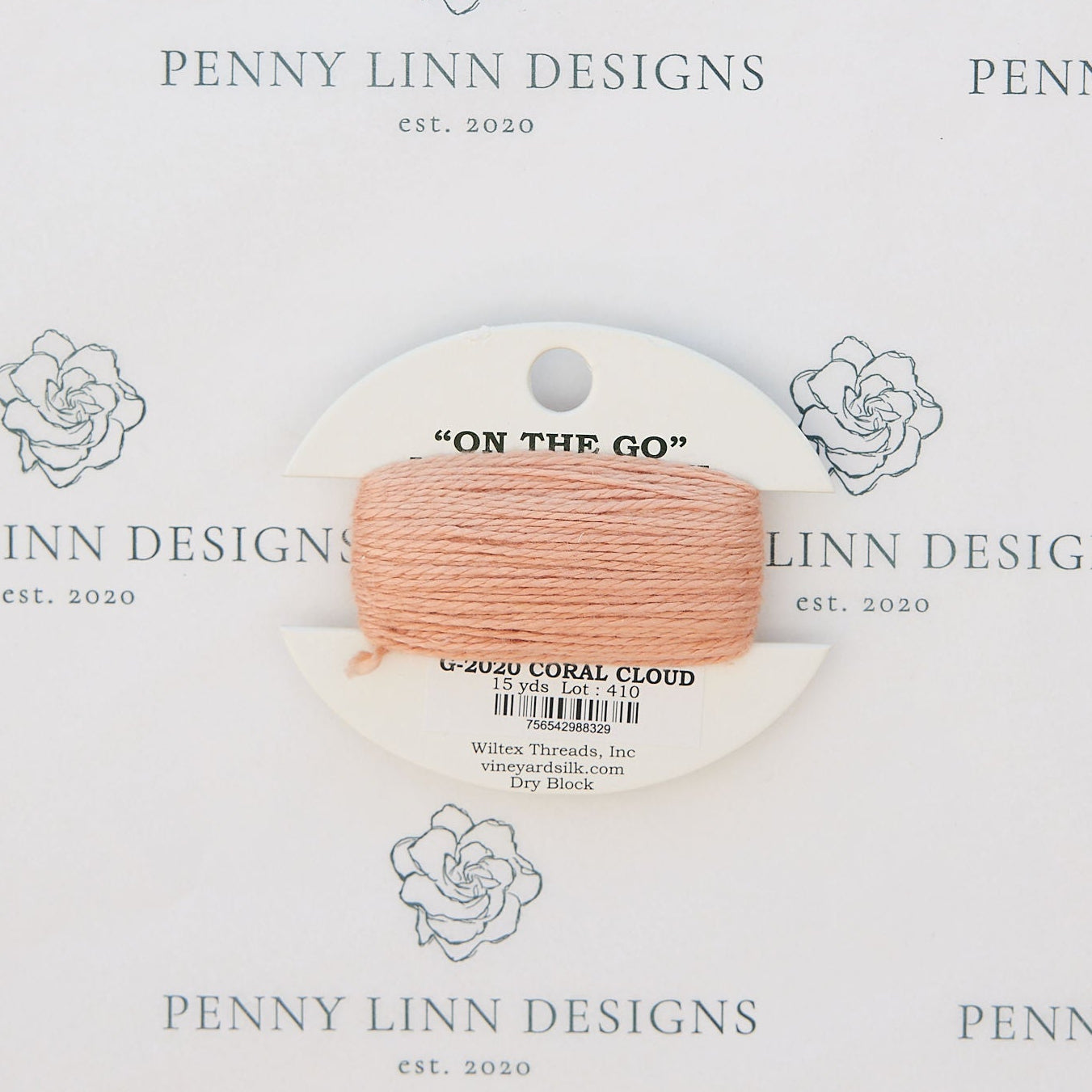 Vineyard On the Go Card G-2020 Coral Cloud