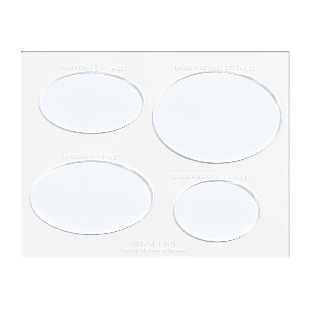 Oval Acrylic Stencil Sheet