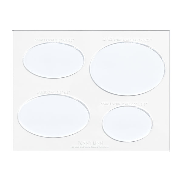 Oval Acrylic Stencil Sheet