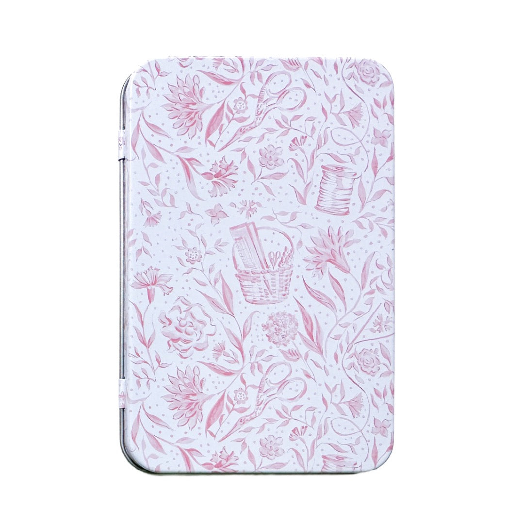 Needlepoint Print Tin Box with Magnet