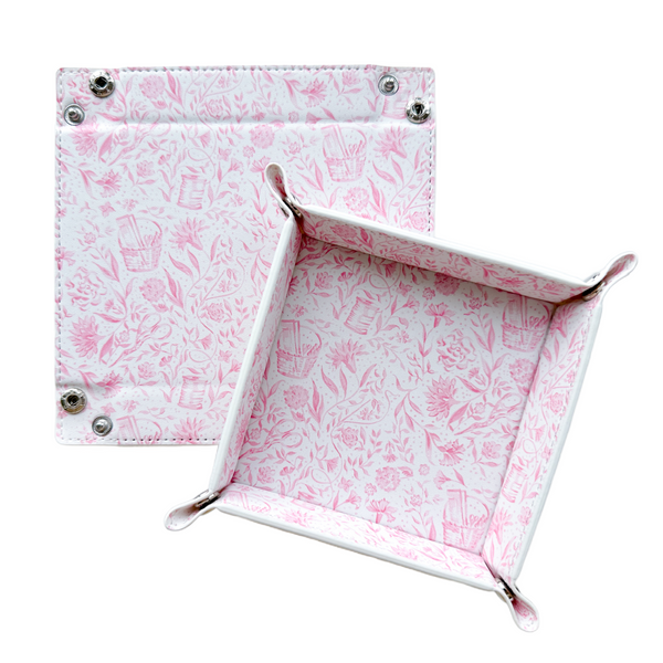 Needlepoint Print Valet Tray