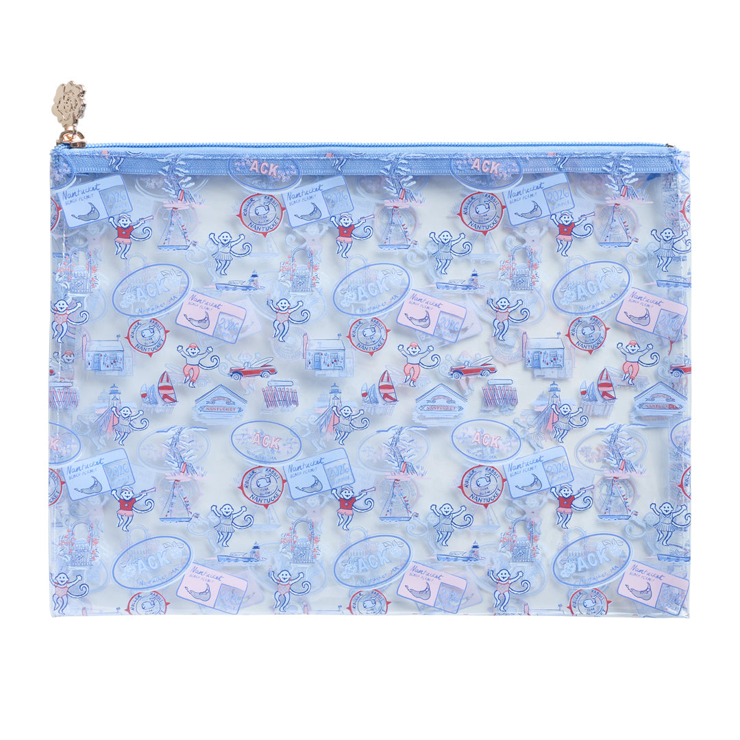 Nantucket Beach Days PVC Project Bag - Medium