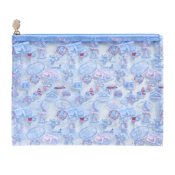 Nantucket Beach Days PVC Project Bag - Medium