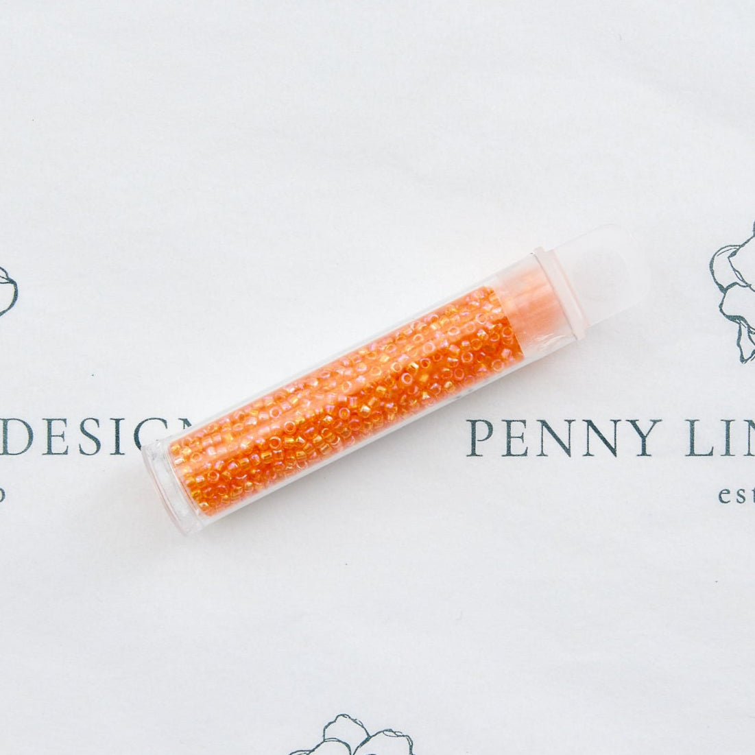 ★トップグレードレインボーアンデシン 16.5ミリ珠ビーズB(SA~SA+) Sundance Seed Beads Size 14 - Rainbow Orange #253 – Penny Linn