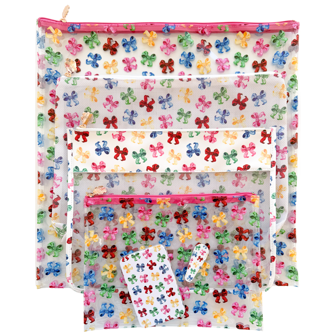 The Collection Bow Large Leather Project Bag